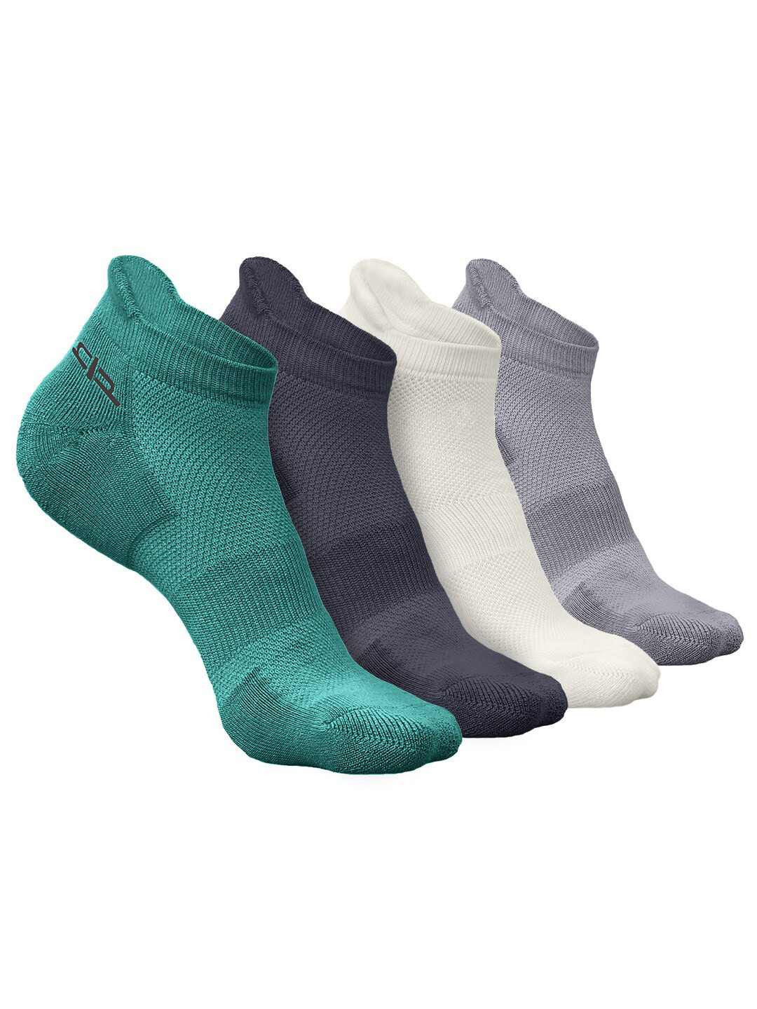 

Heelium Men Pack of 4 Bamboo Super Soft & Odour-Free Breathable Ankle-Length Socks, Green