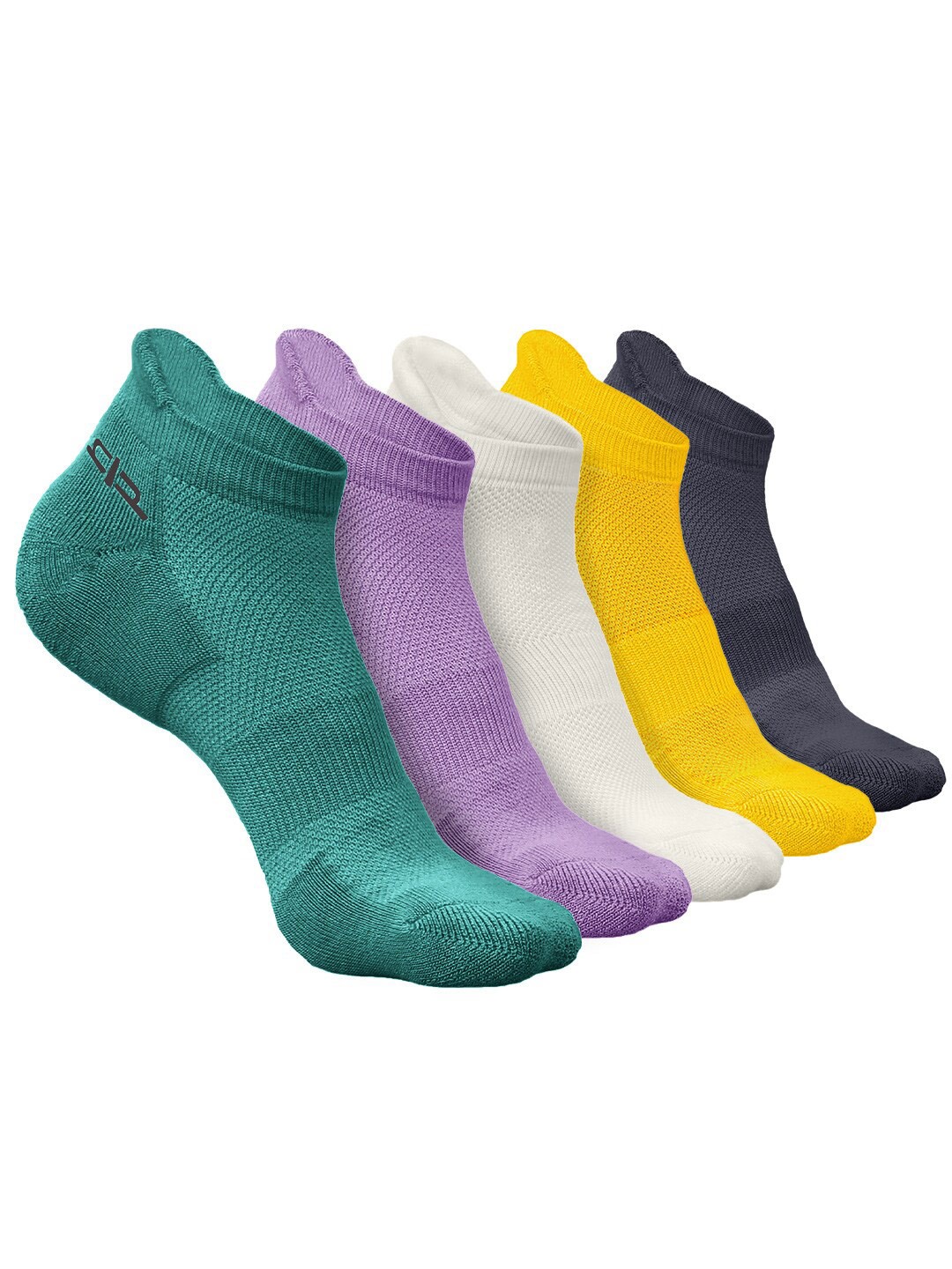 

Heelium Men Pack of 5 Bamboo Super Soft & Odour-Free Breathable Ankle-Length Socks, Green