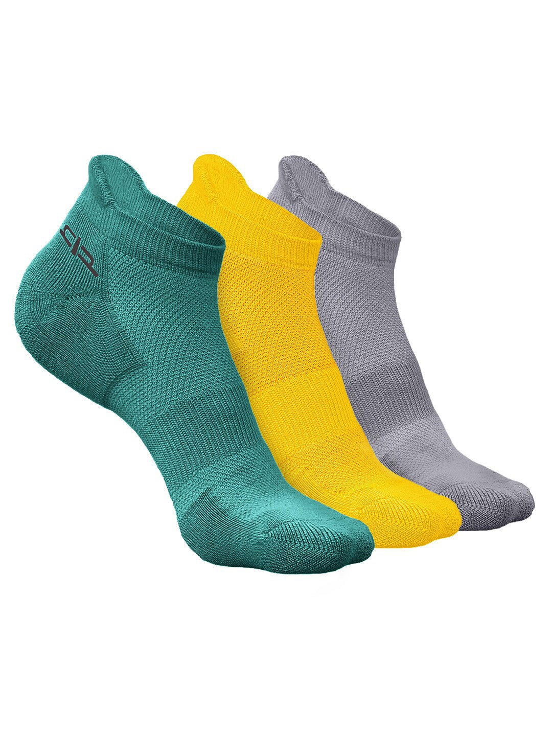 

Heelium Men Pack of 3 Bamboo Super Soft & Odour-Free Breathable Ankle-Length Socks, Green