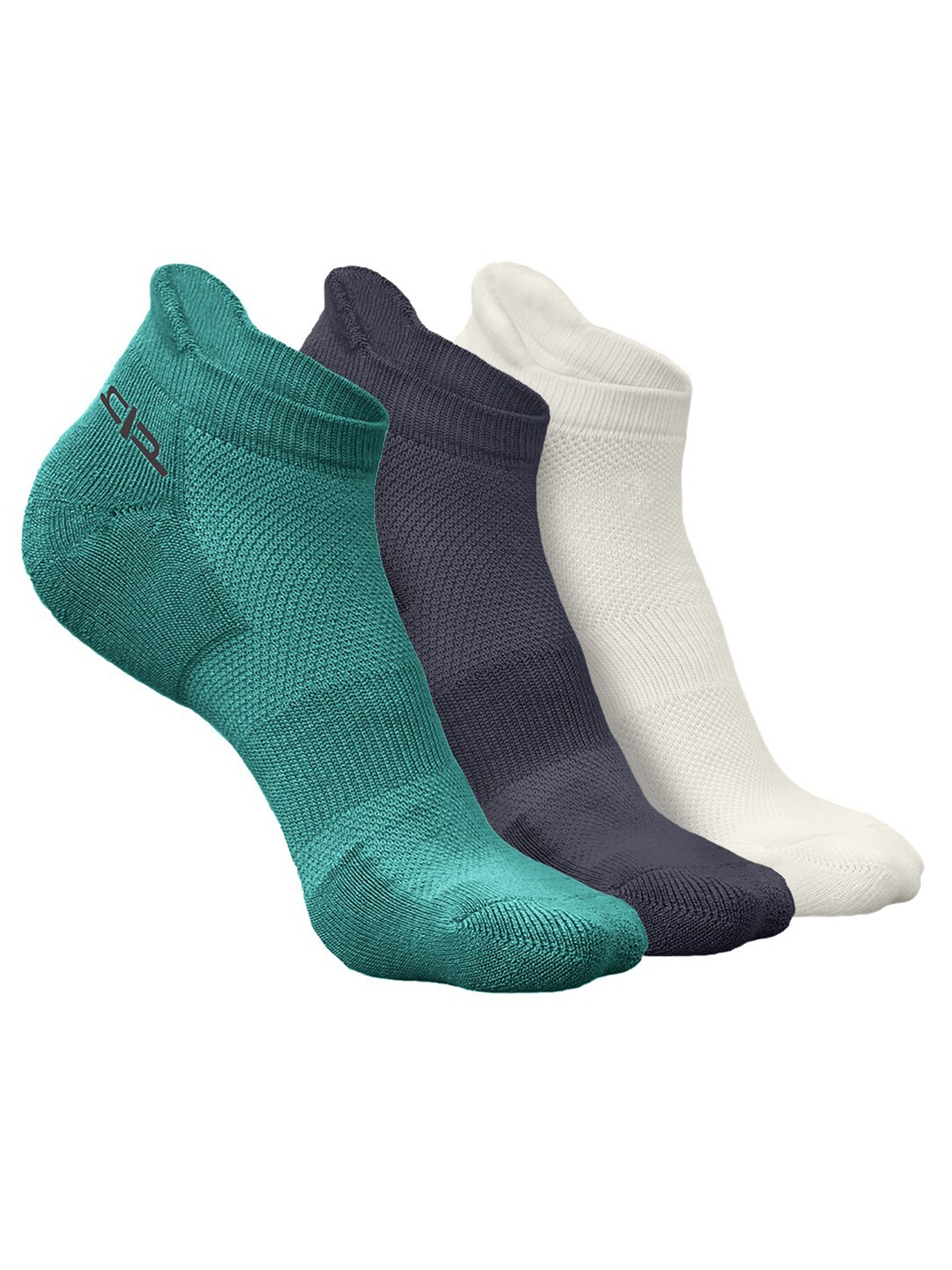 

Heelium Men Pack of 3 Bamboo Super Soft & Odour-Free Breathable Ankle-Length Socks, Green