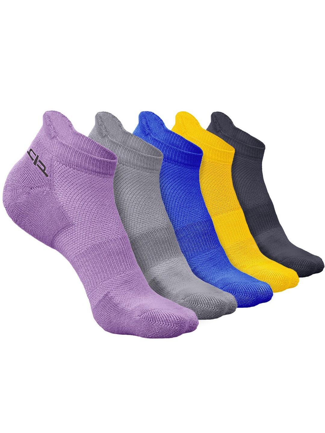 

Heelium Men Pack of 5 Bamboo Super Soft & Odour-Free Breathable Ankle-Length Socks, Yellow