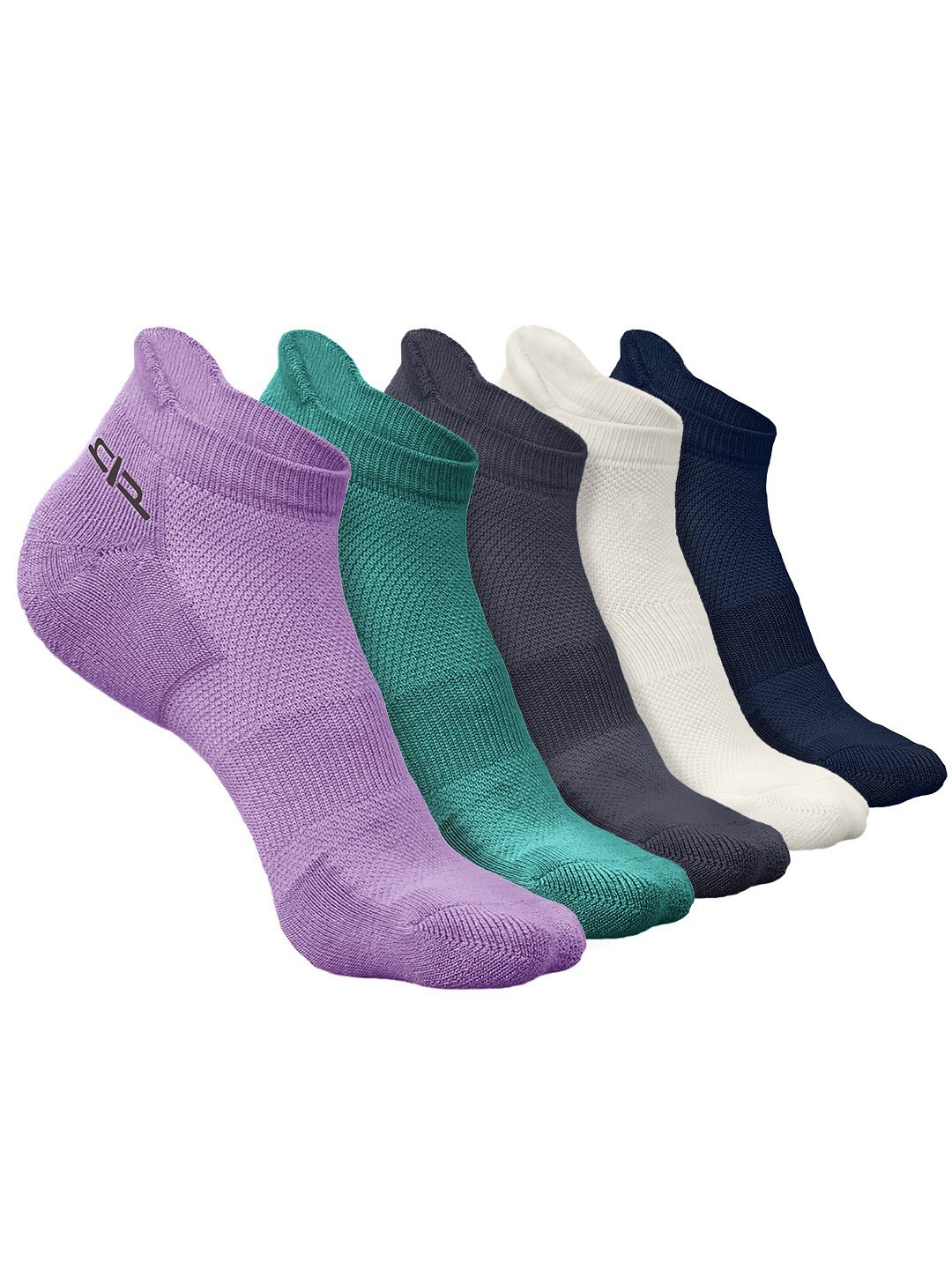 

Heelium Men Pack of 5 Bamboo Super Soft & Odour-Free Breathable Ankle-Length Socks, Purple