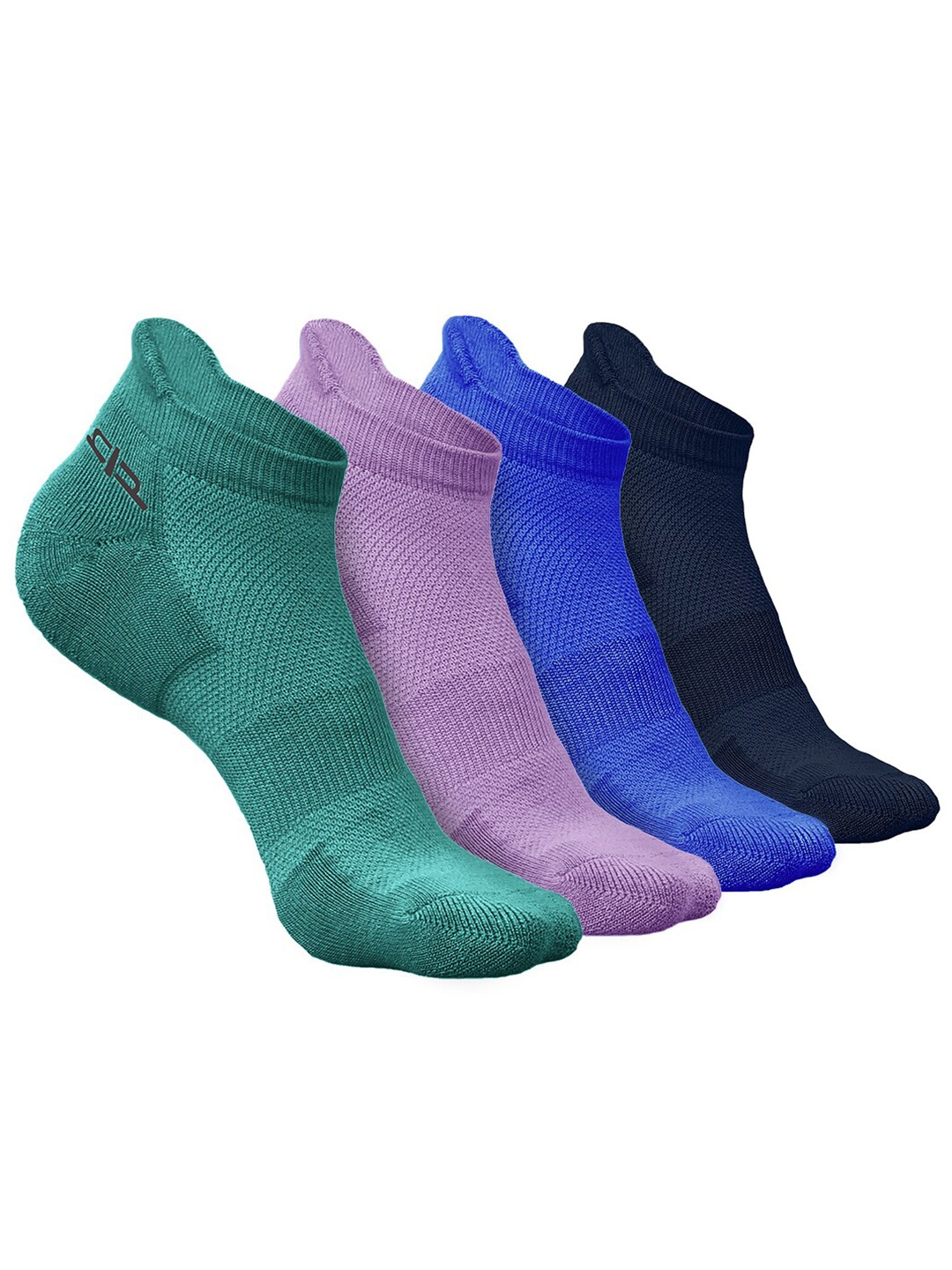 

Heelium Men Pack of 4 Bamboo Super Soft & Odour-Free Breathable Ankle-Length Socks, Green