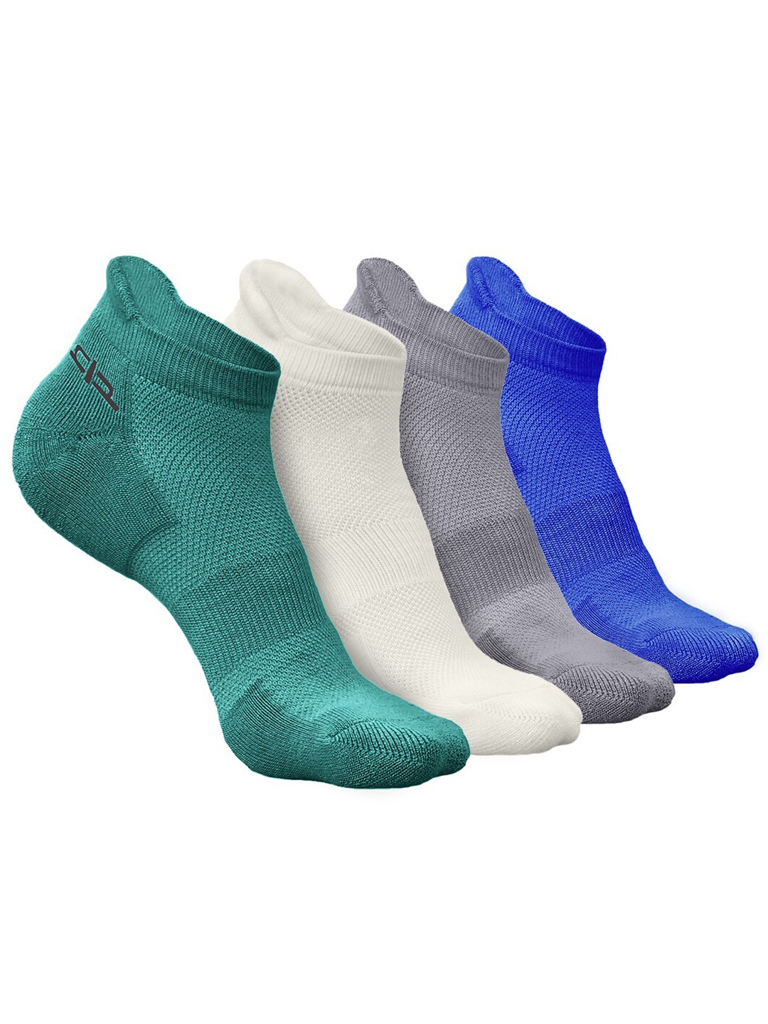 

Heelium Men Pack of 4 Bamboo Super Soft & Odour-Free Breathable Ankle-Length Socks, Green