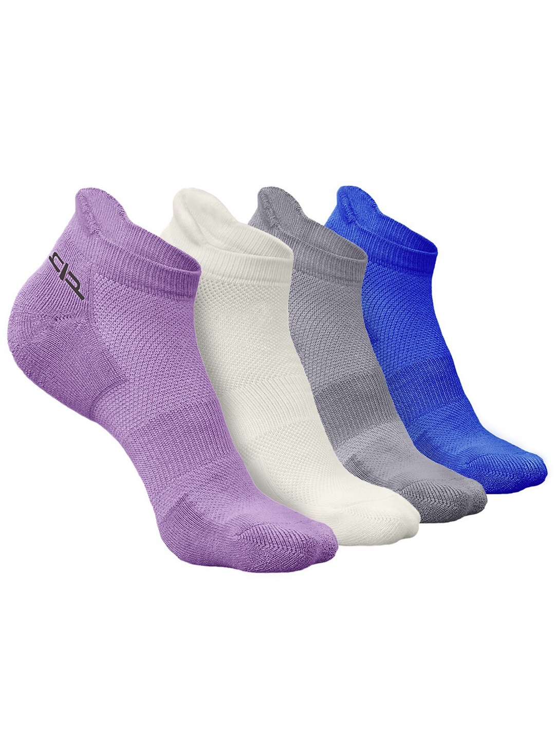 

Heelium Men Pack of 4 Bamboo Super Soft & Odour-Free Breathable Ankle-Length Socks, Purple