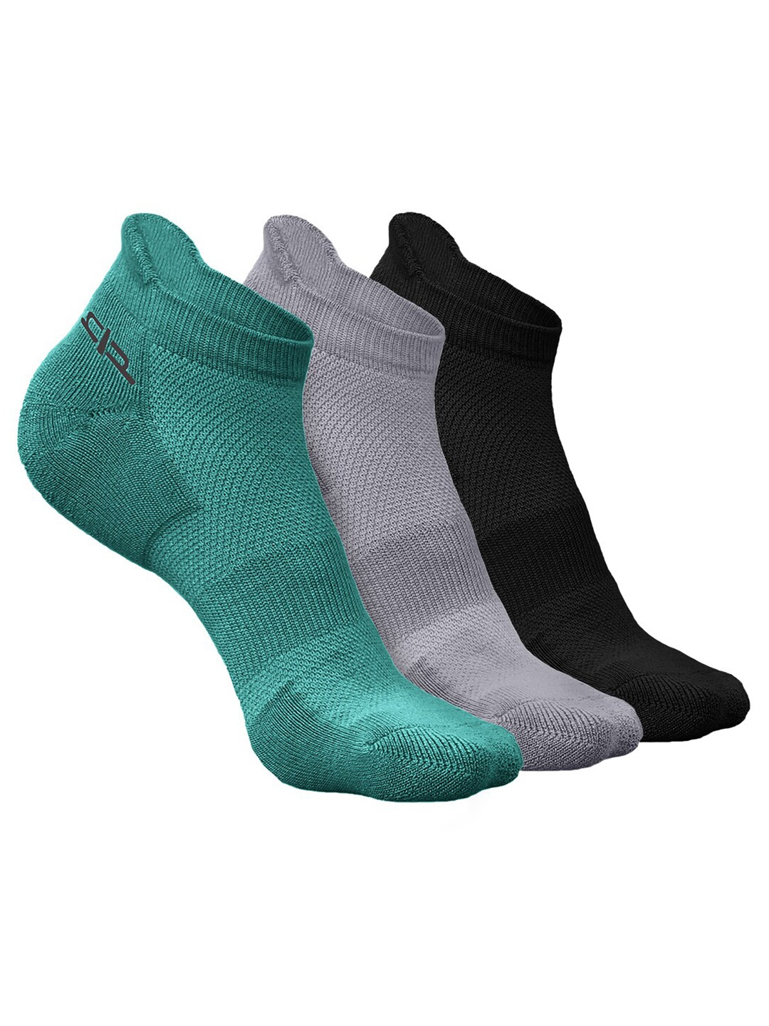 

Heelium Men Pack of 3 Bamboo Super Soft & Odour-Free Breathable Ankle-Length Socks, Green