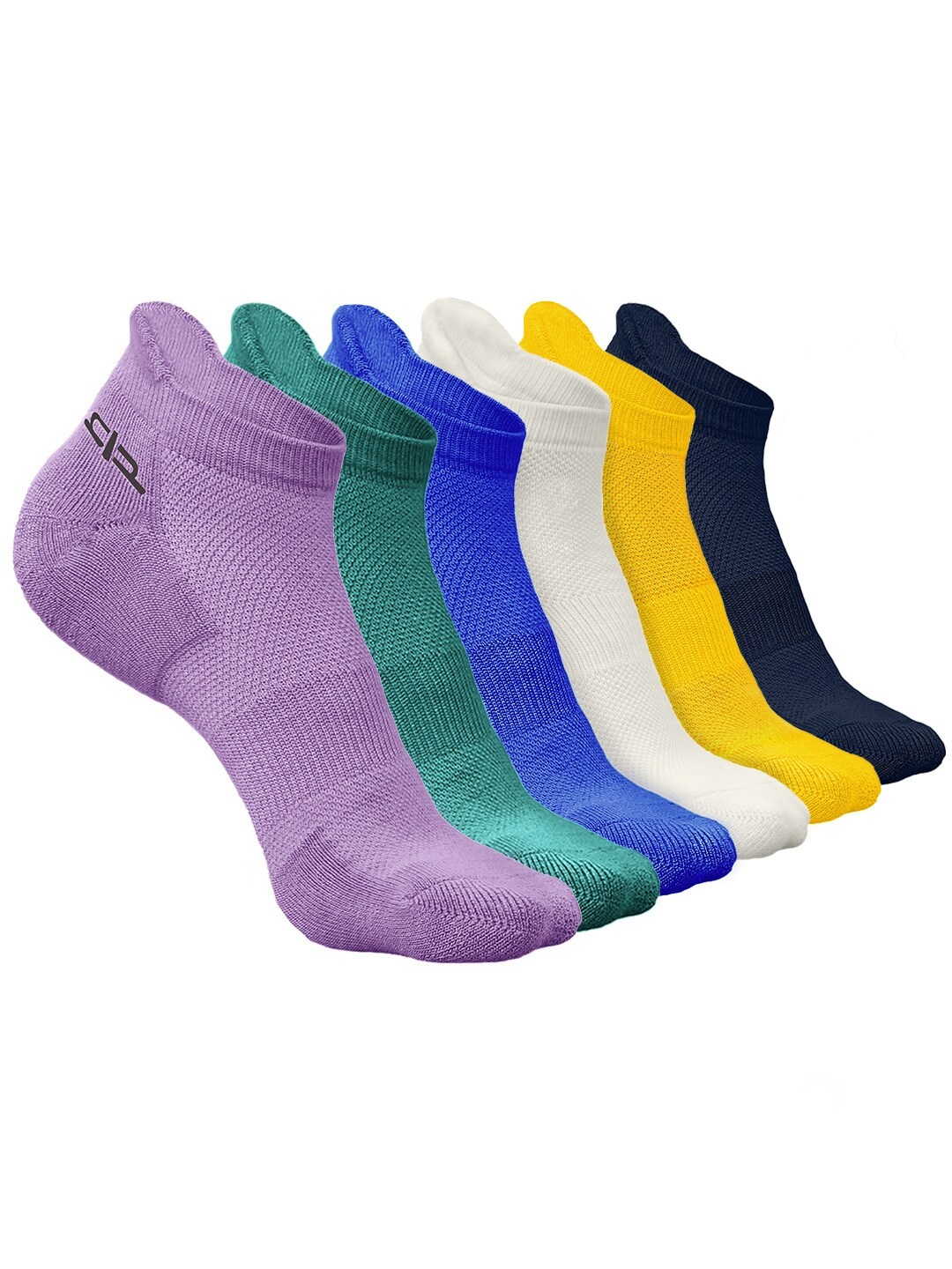 

Heelium Men Pack of 6 Bamboo Super Soft & Odour-Free Breathable Ankle-Length Socks, Green