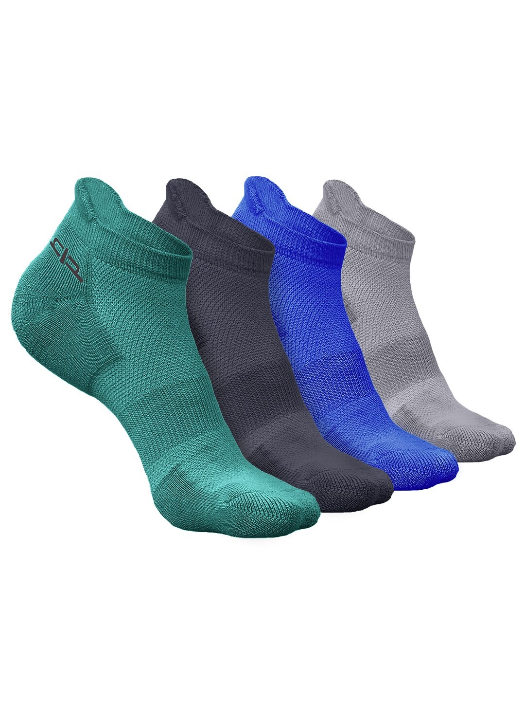 

Heelium Men Pack of 4 Bamboo Super Soft & Odour-Free Breathable Ankle-Length Socks, Green