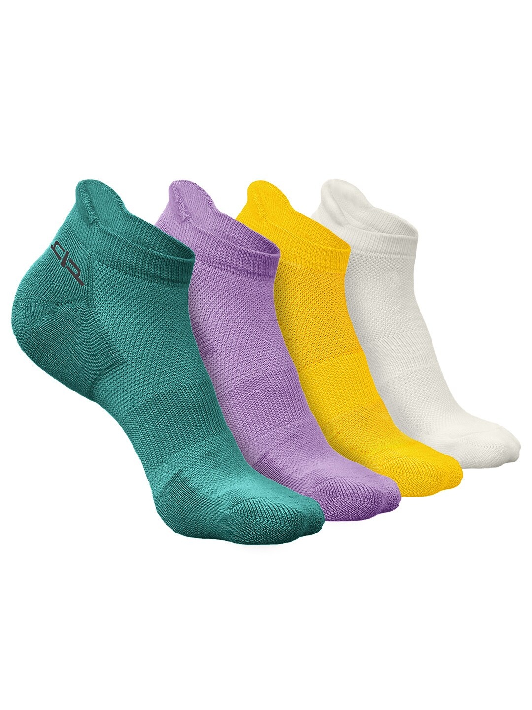 

Heelium Men Pack of 4 Bamboo Super Soft & Odour-Free Breathable Ankle-Length Socks, Green