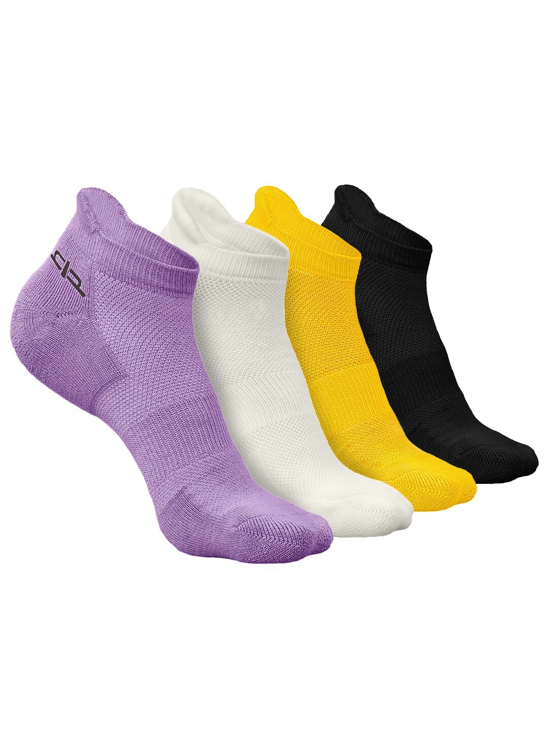 

Heelium Men Pack of 4 Bamboo Super Soft & Odour-Free Breathable Ankle-Length Socks, Yellow