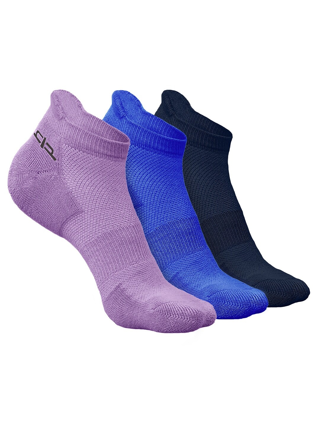 

Heelium Men Pack of 3 Bamboo Super Soft & Odour-Free Breathable Ankle-Length Socks, Purple
