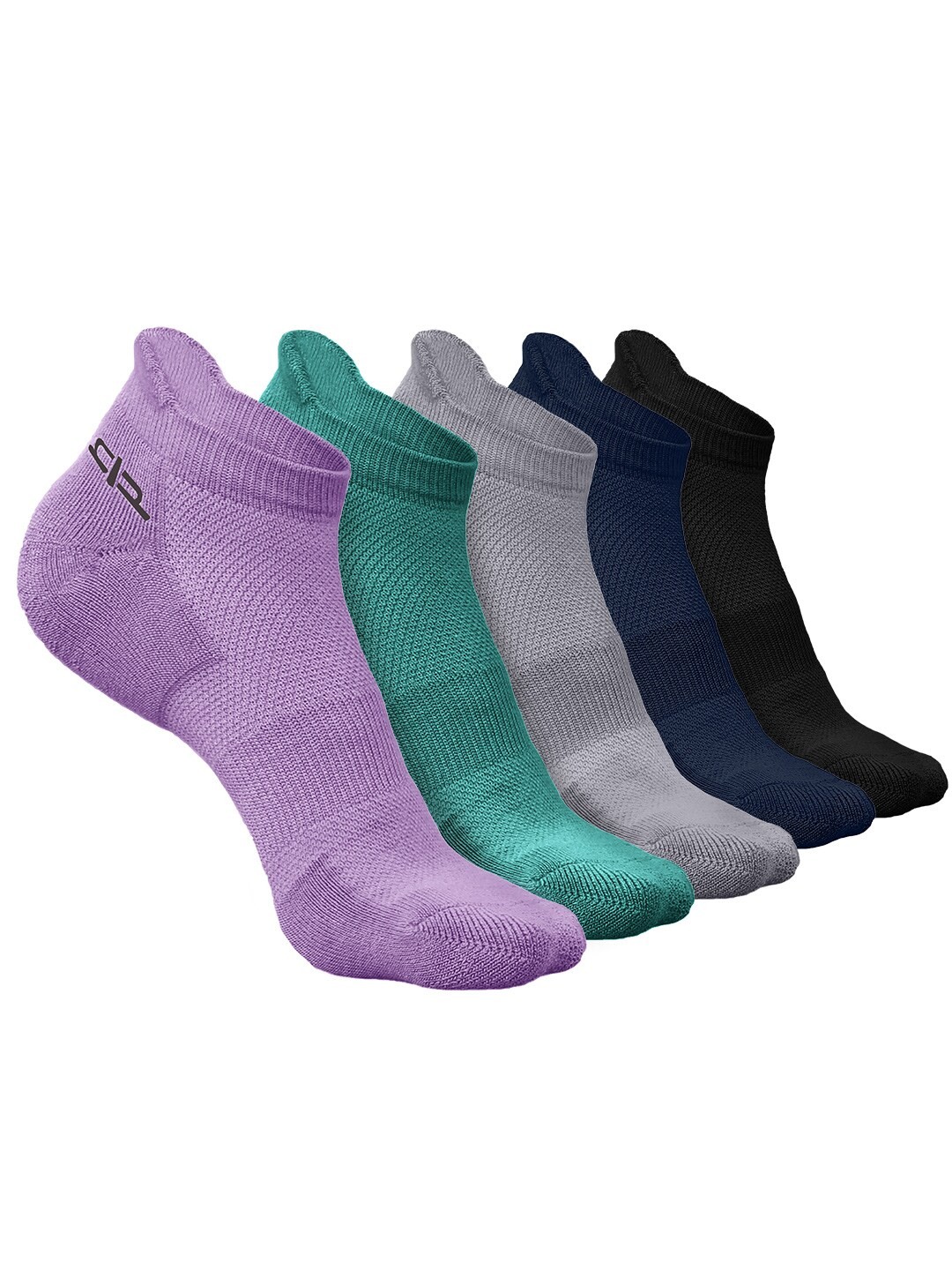 

Heelium Men Pack of 5 Bamboo Super Soft & Odour-Free Breathable Ankle-Length Socks, Green