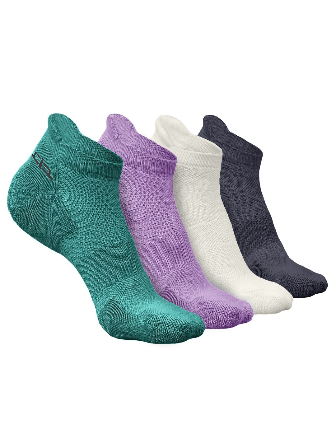 

Heelium Men Pack of 4 Bamboo Super Soft & Odour-Free Breathable Ankle-Length Socks, Green