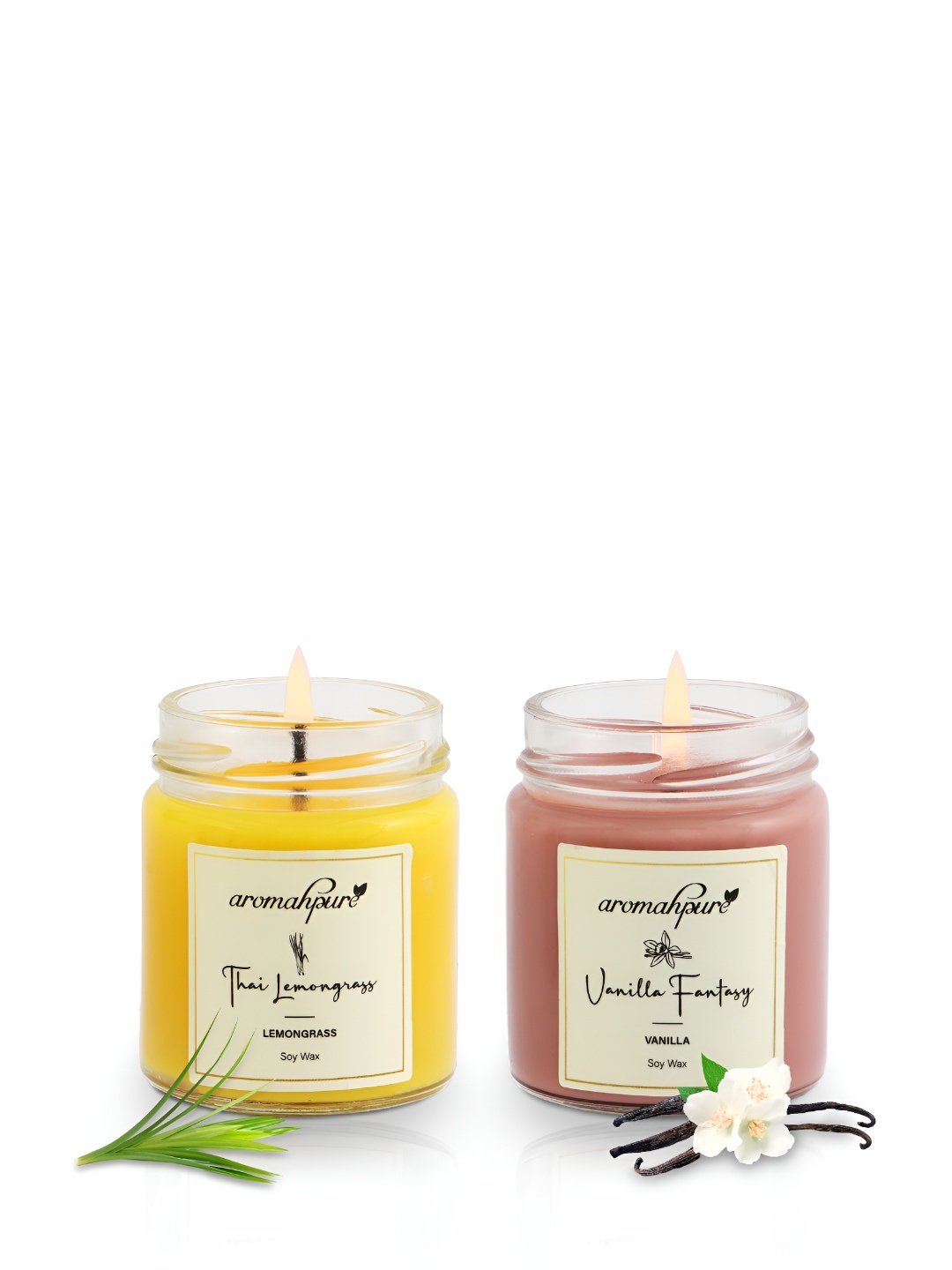 

Aromahpure Yellow & Red 2Piecse Jar Candles