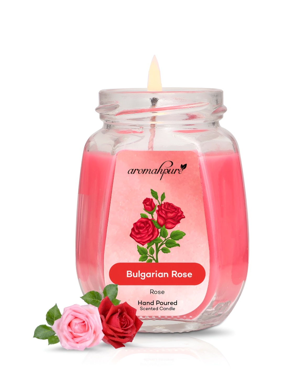 

Aromahpure Pink Jar Candle