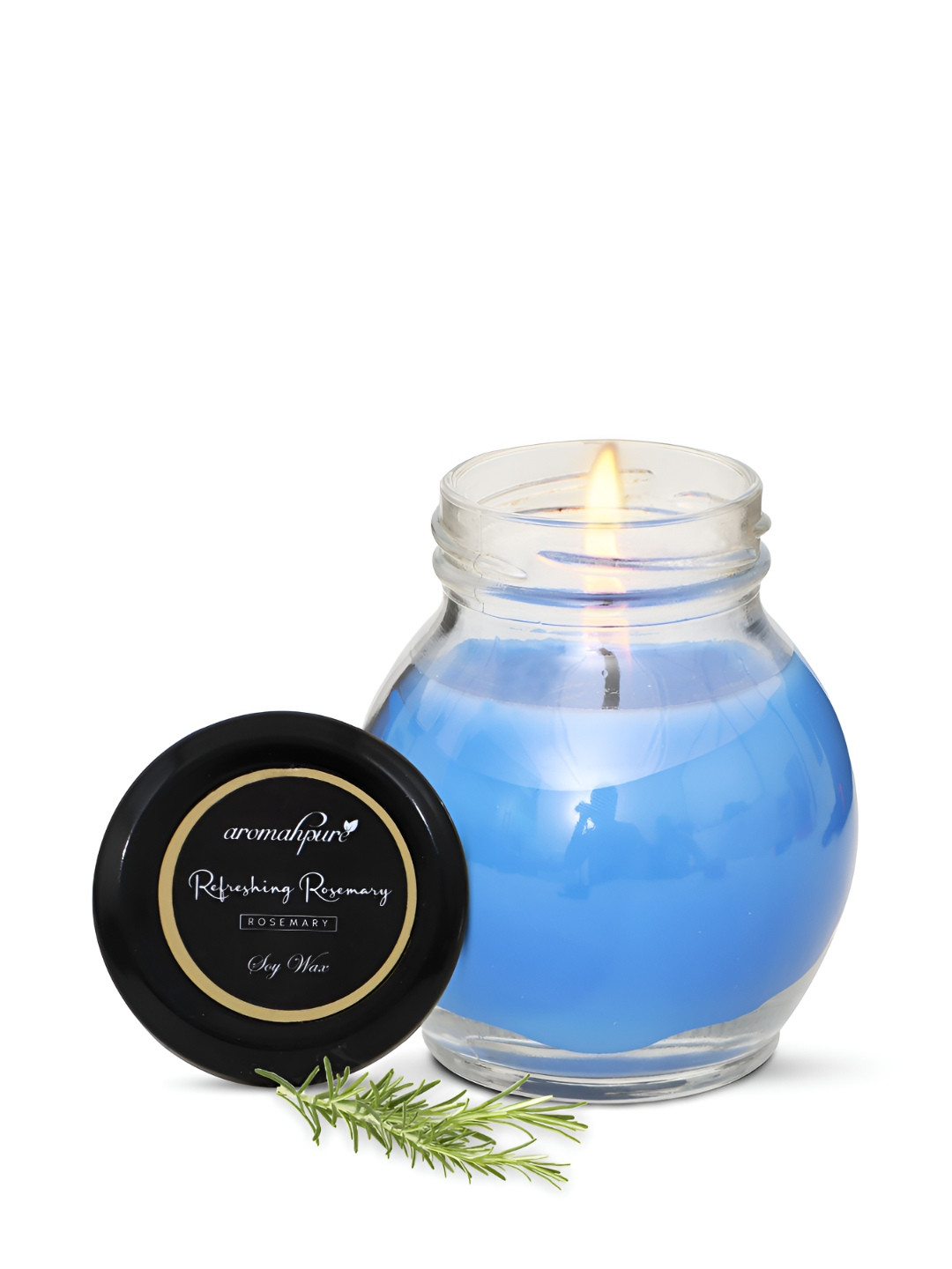 

Aromahpure Blue Jar Long Lasting Candles For Home Dcor