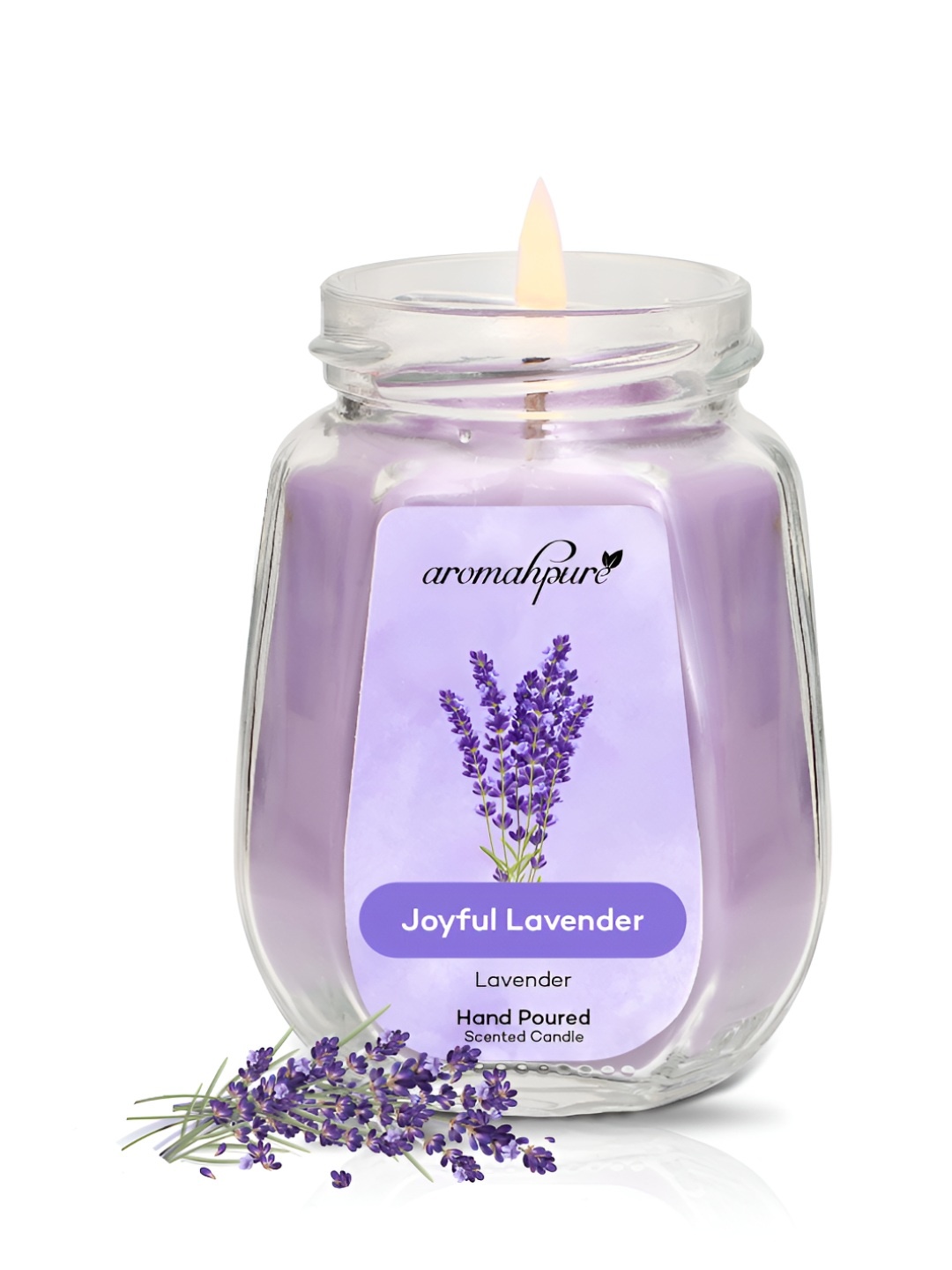 

Aromahpure Purple Joyful Lavender Jar Candle