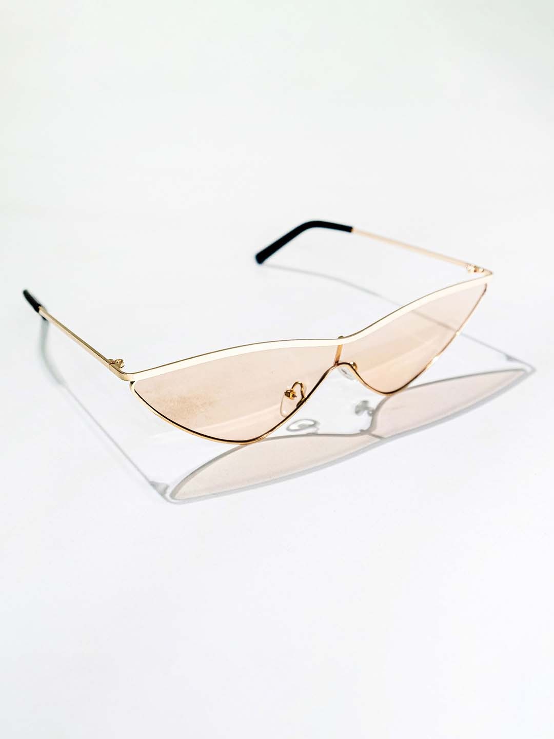 

CHOKORE Women Cateye Sunglasses with UV Protected Lens CHKSW_21, Beige