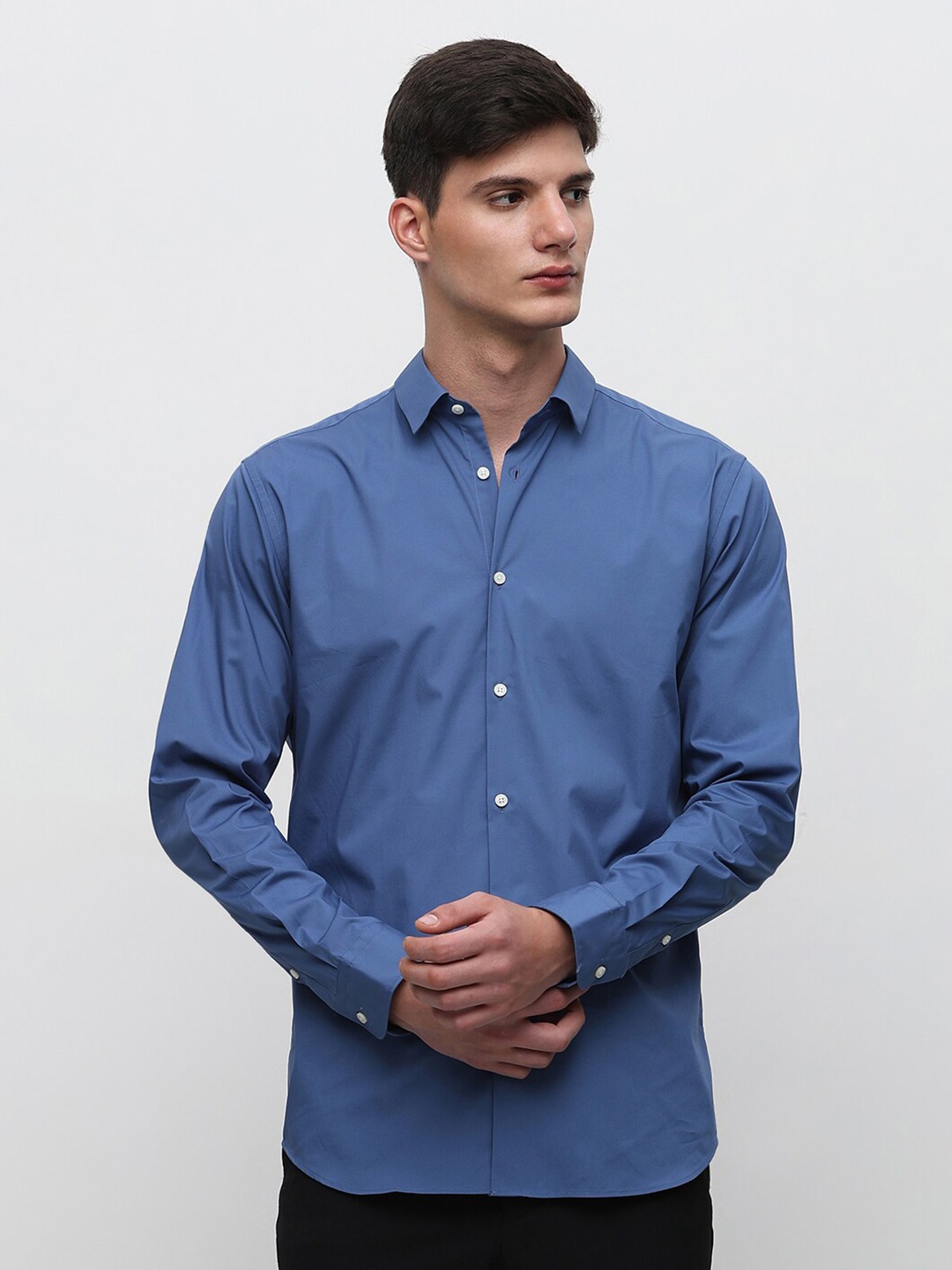 

SELECTED Slim Fit Spread Collar Formal Shirt, Blue