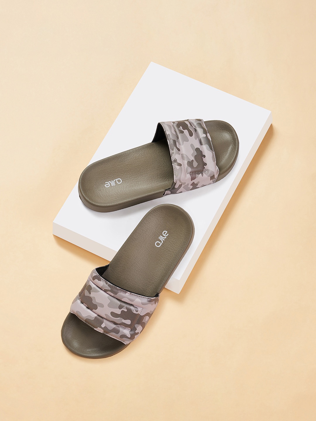 

Ajile by Pantaloons Men Printed Sliders, Grey