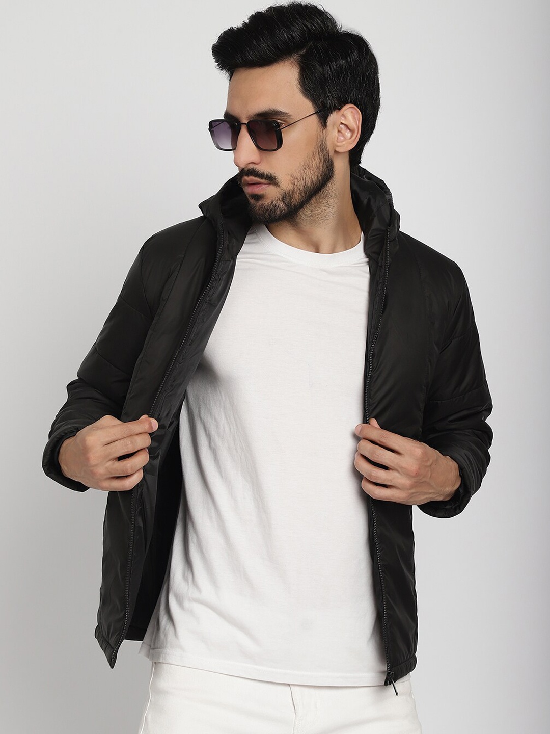 

9ty3ree Hooded Insulator Padded Jacket, Black