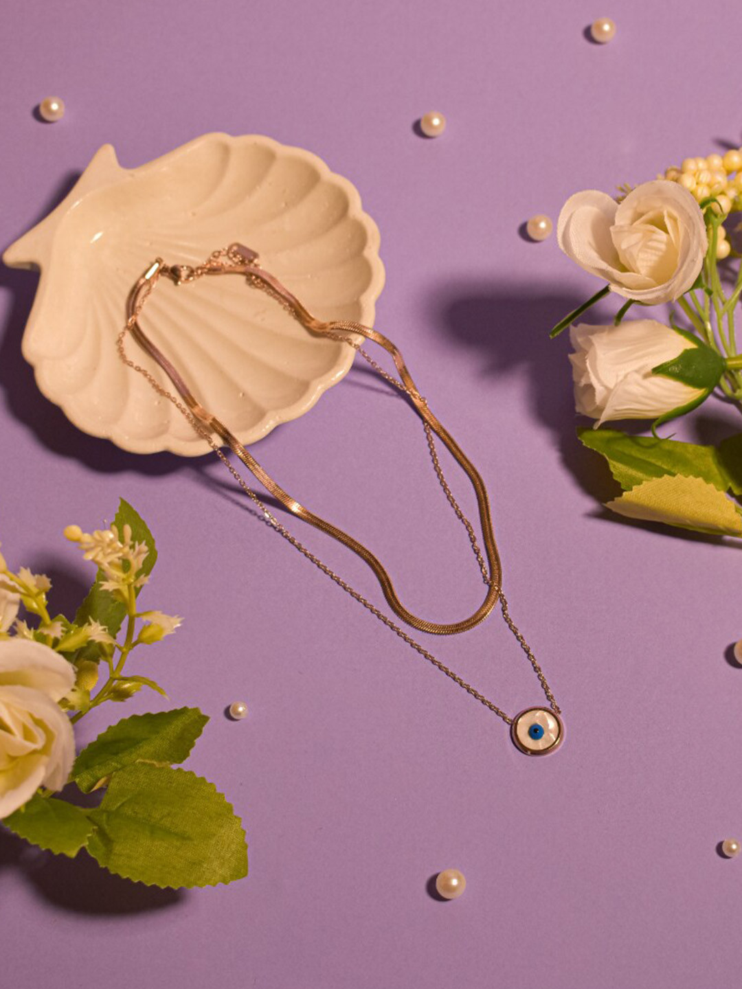 

SALTY Rose Gold-Plated Layered Chain