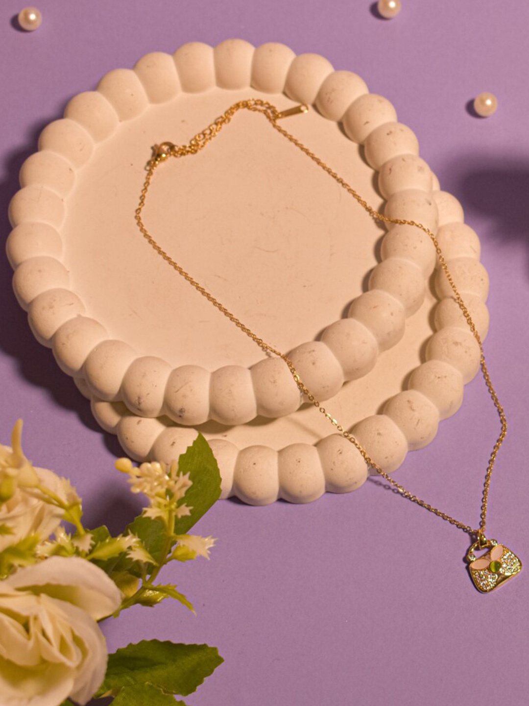 

SALTY MiniTote Trinket Chain, Gold