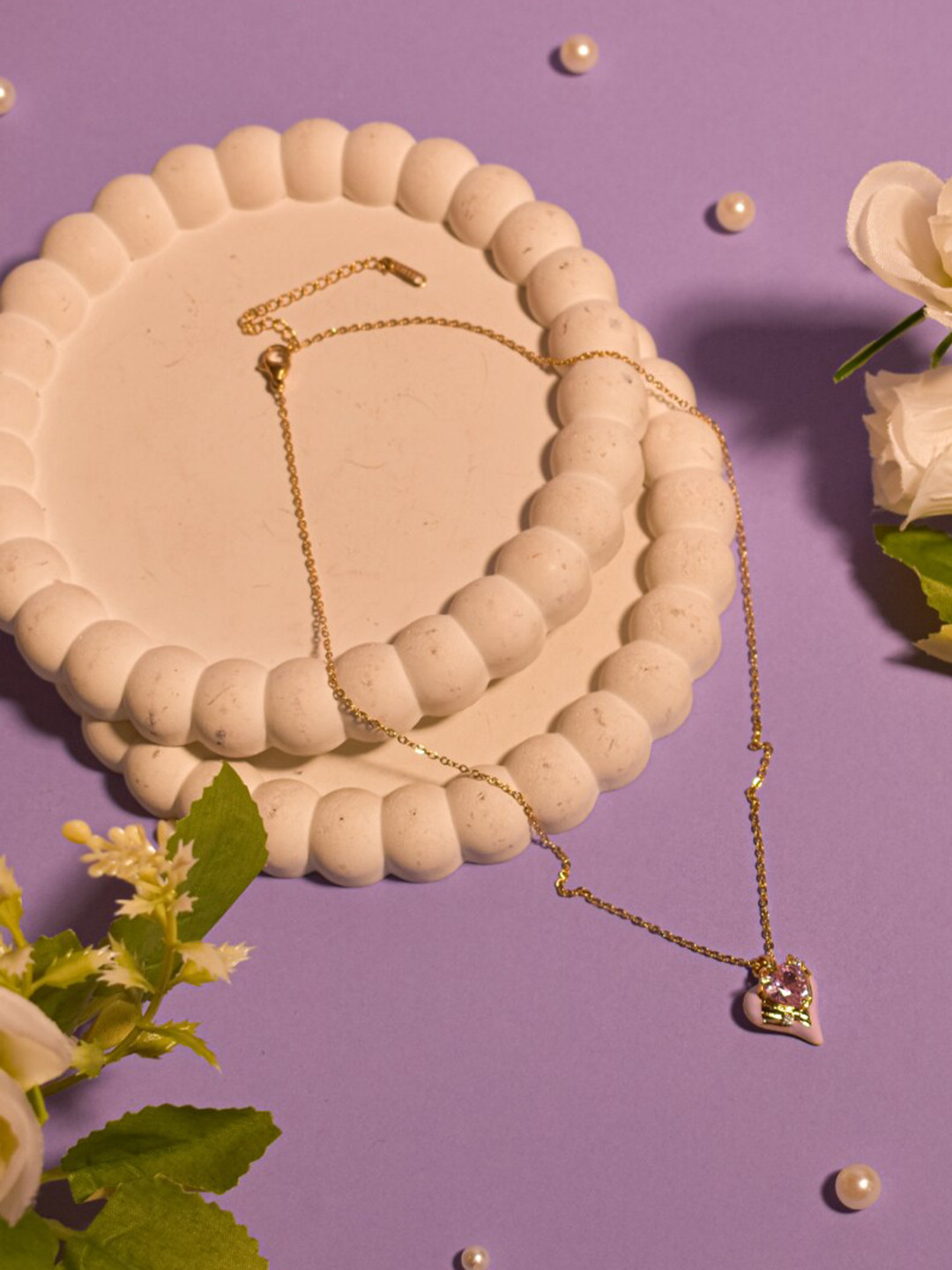 

SALTY Gold Plated Stainless Steel Pendent With Chain