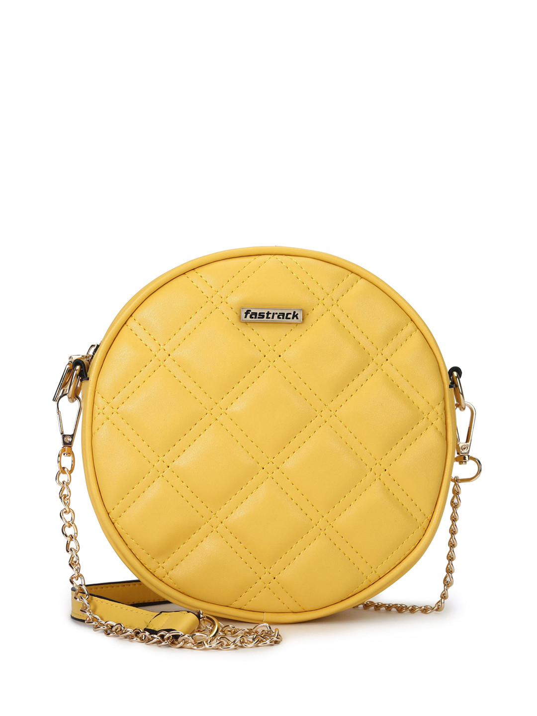 

Fastrack Structured Sling Bag, Yellow