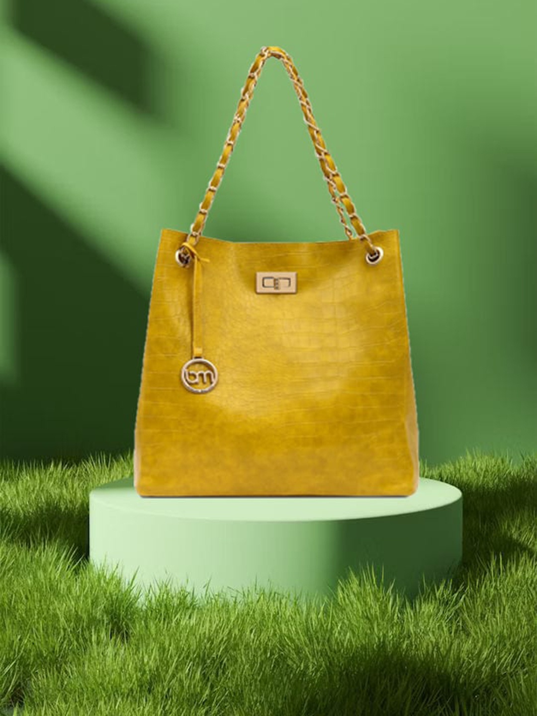 

Bagsy Malone Textured Bucket Shoulder Bag, Yellow