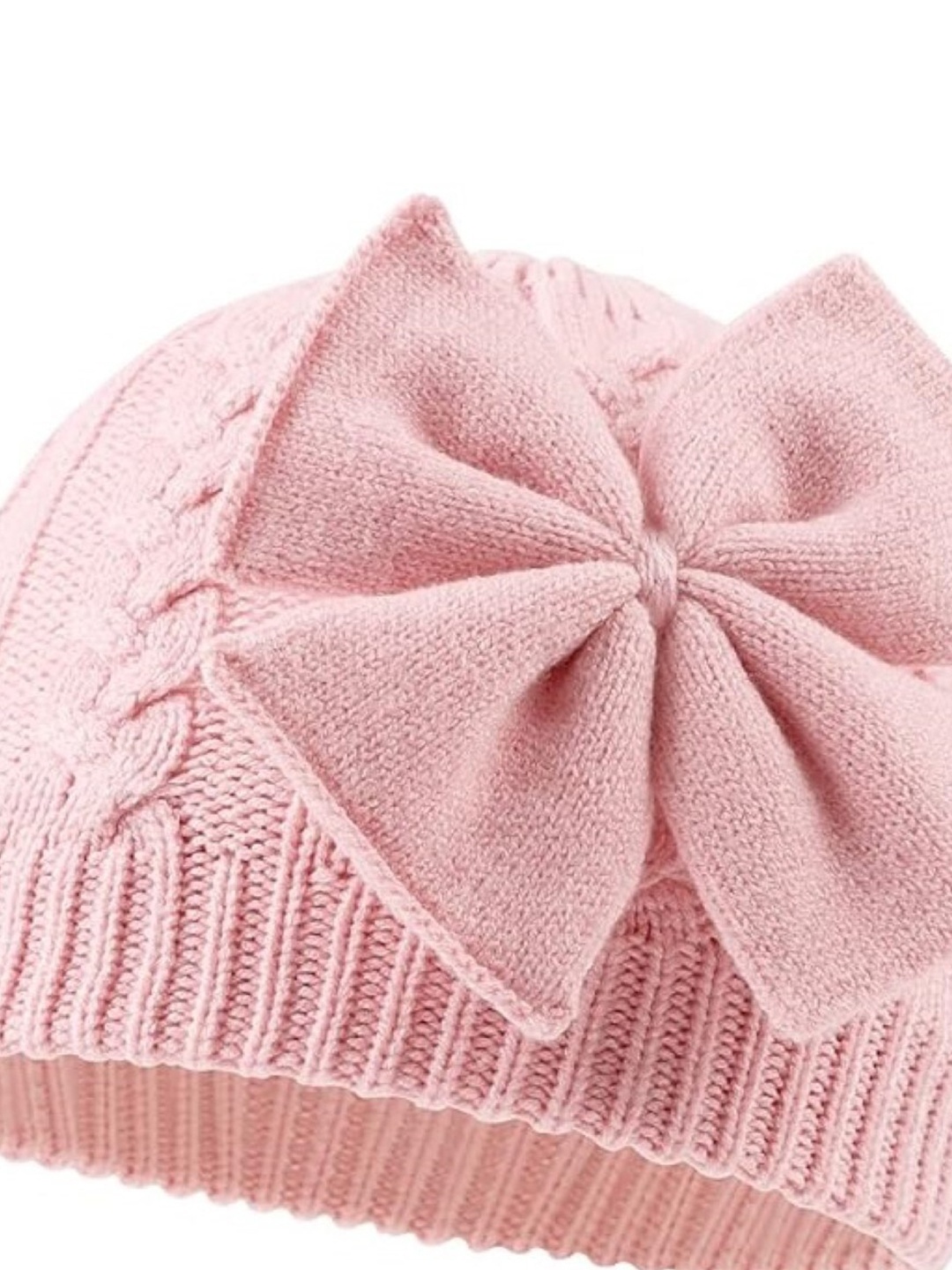 

EL REGALO Infants Self Design Beanie, Pink