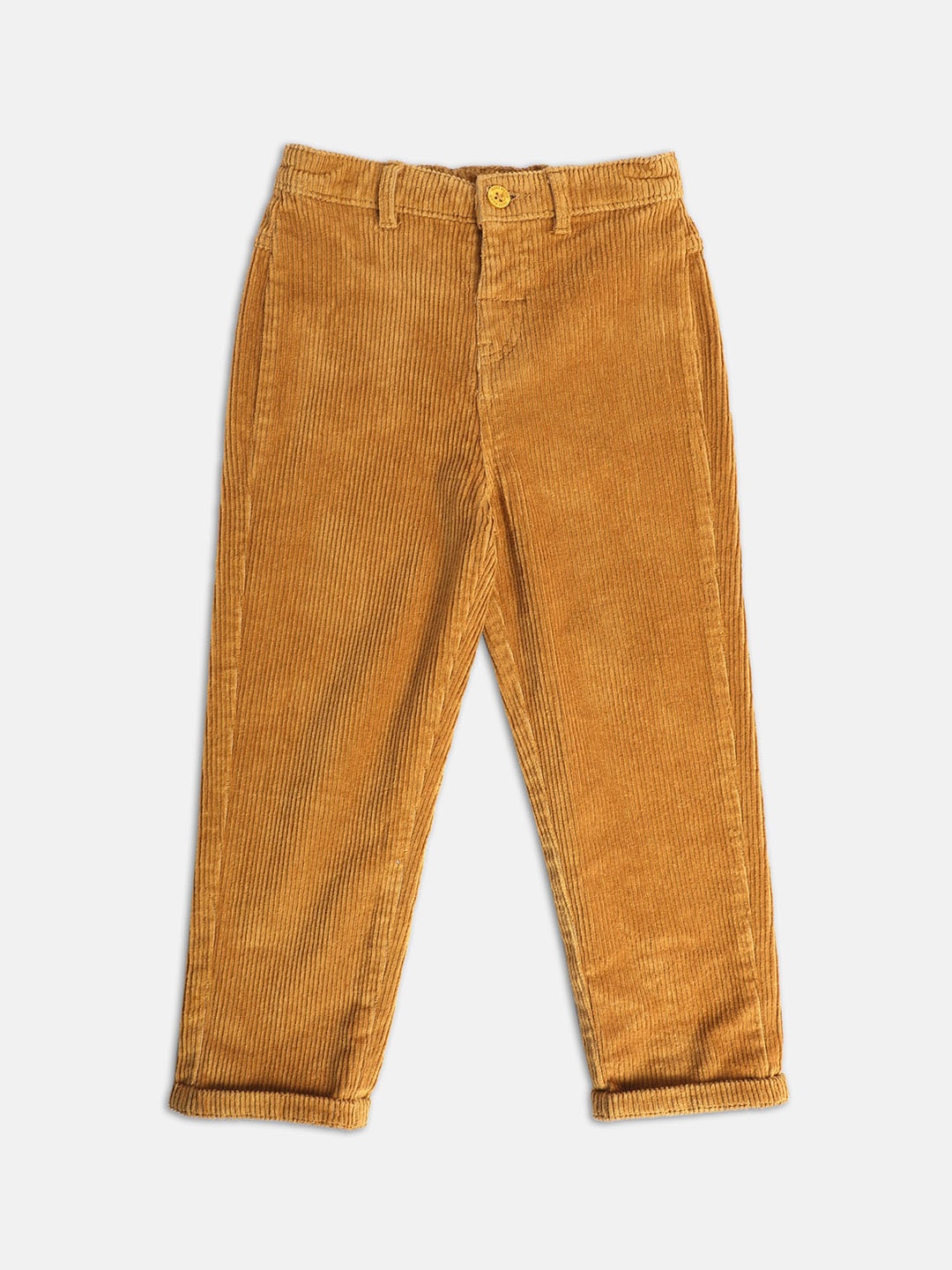

MINI KLUB Boys Relaxed High Rise Cotton Chinos Trousers, Brown