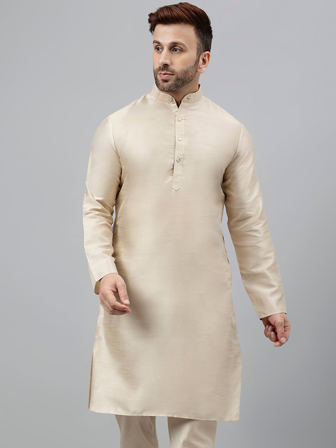 

Hangup Mandarin Collar Kurta, Beige