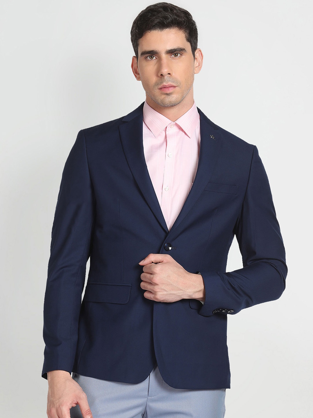 

Arrow Single-Breasted Formal Blazer, Navy blue