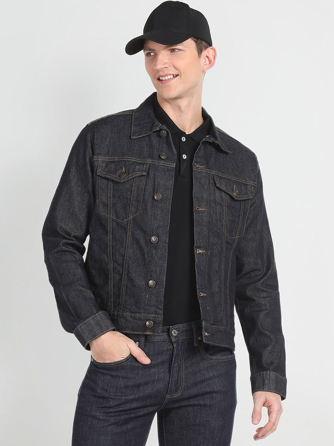 

U.S. Polo Assn. Denim Co. Spread Collar Cotton Denim Jacket, Blue