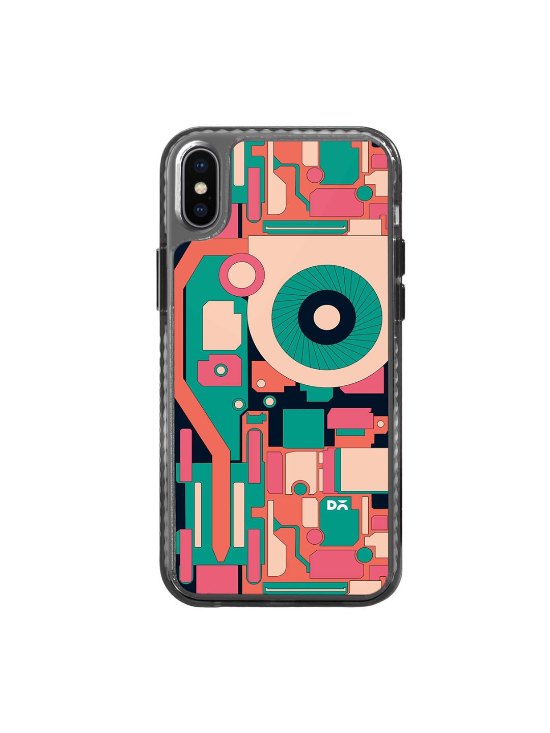 

DailyObjects Printed iPhone Xs Back Case, Pink