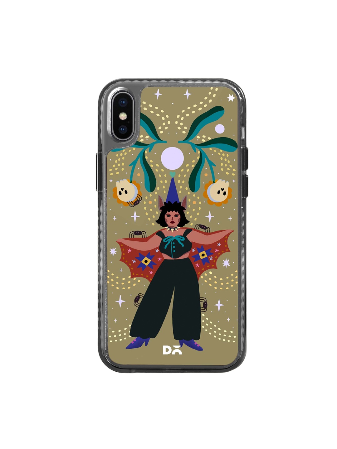 

DailyObjects Graphic Printed iPhone Xs Max Back Case, Olive
