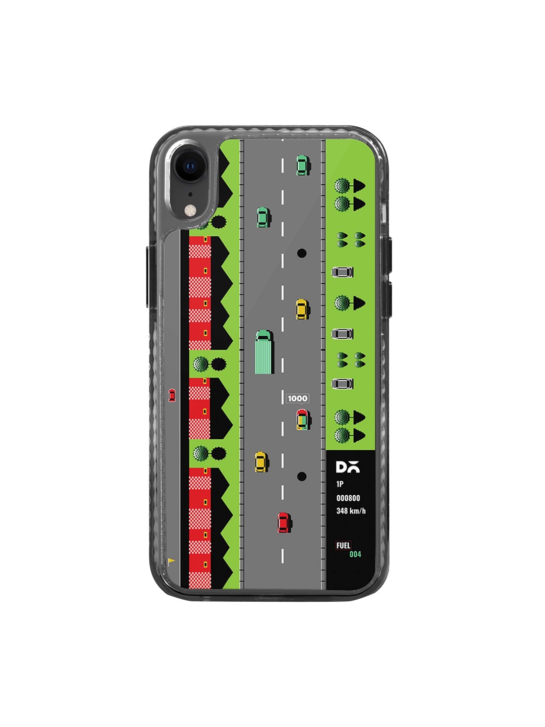 

DailyObjects Graphic Printed iPhone XR Case Cover, Grey
