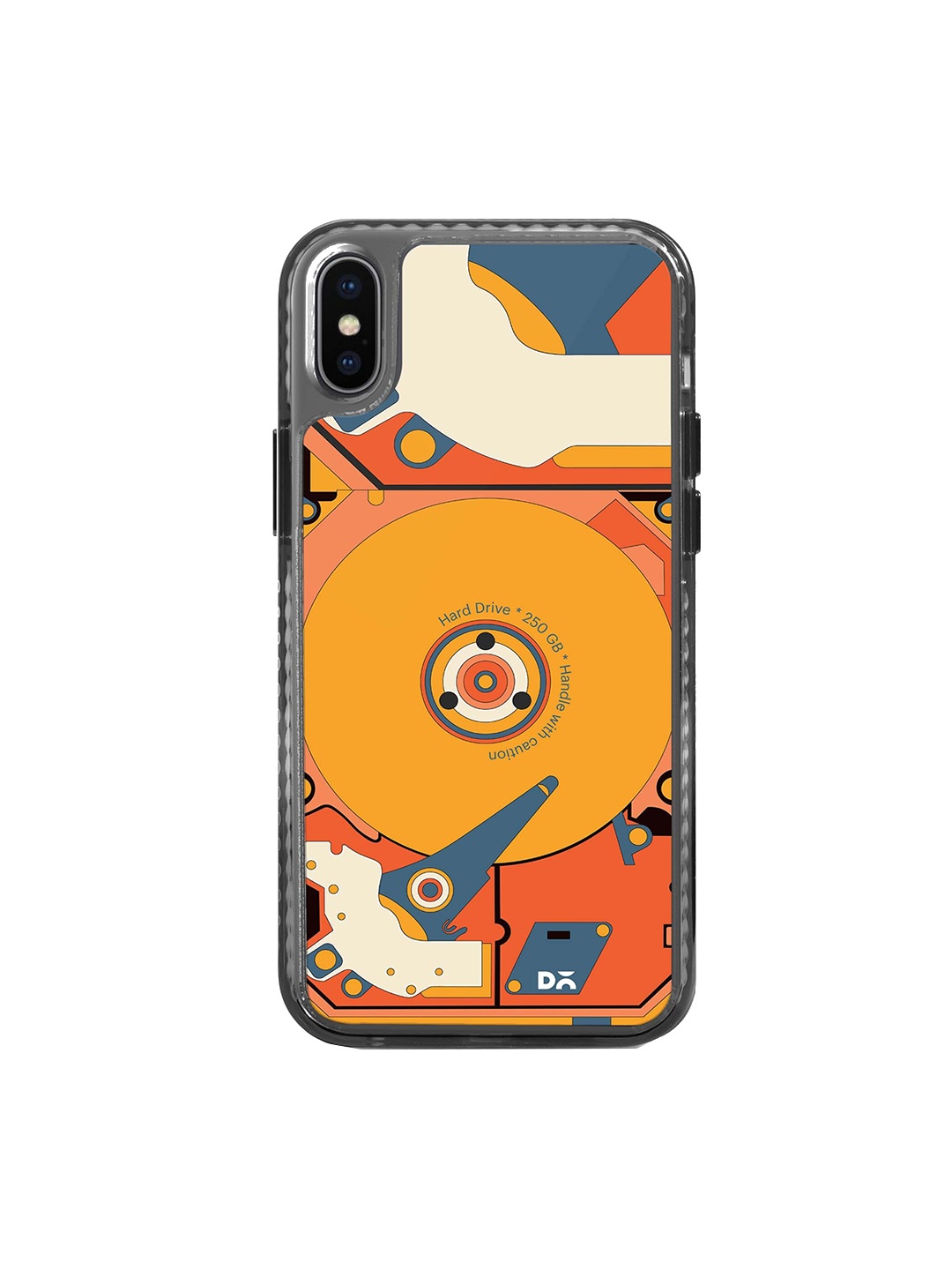 

DailyObjects Geometric Printed Apple iPhone Xs Max Mobile Back Cover, Orange