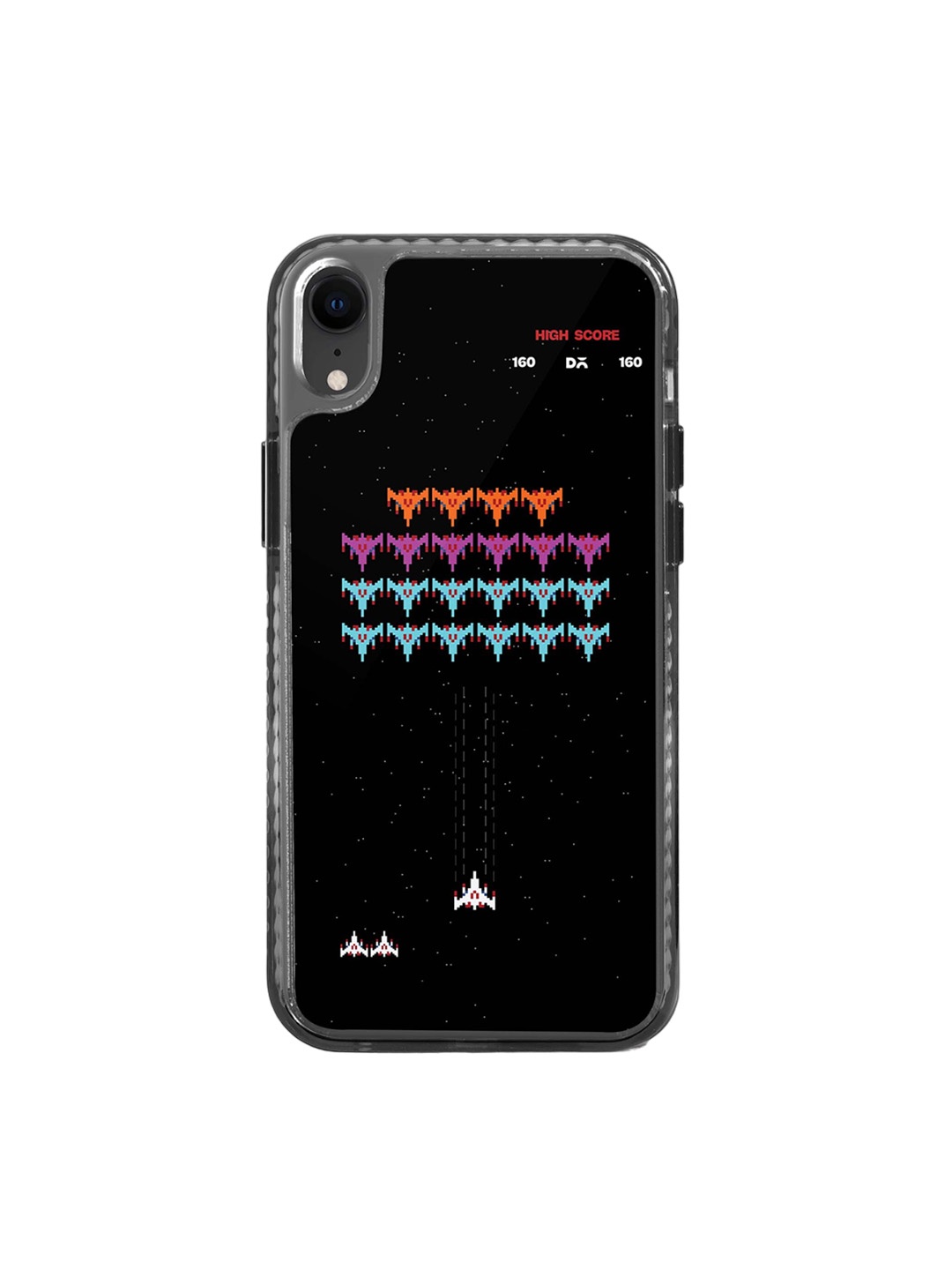 

DailyObjects Space Strike Stride Printed iPhone XR Mobile Case Cover, Black