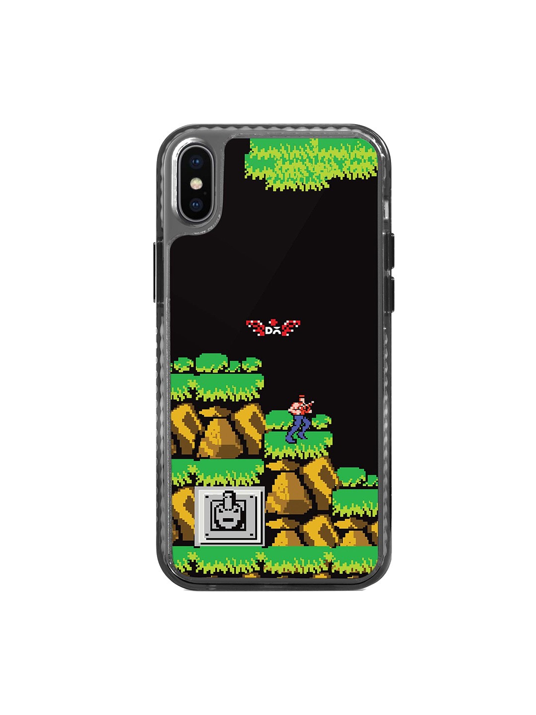 

DailyObjects Battle Stride 2.0 Printed iPhone X Back Case, Black