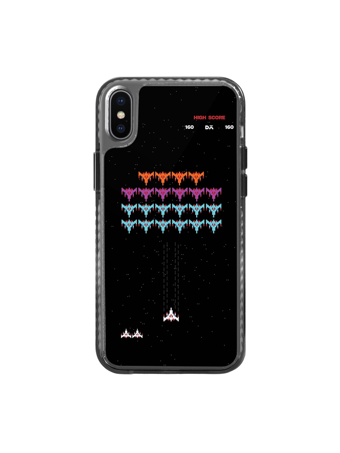 

DailyObjects Quirky Printed iPhone Xs Mobile Case Cover, Black