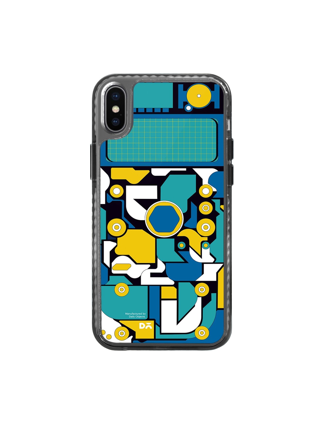 

DailyObjects Graphic Printed iPhone XS Back Case, Blue