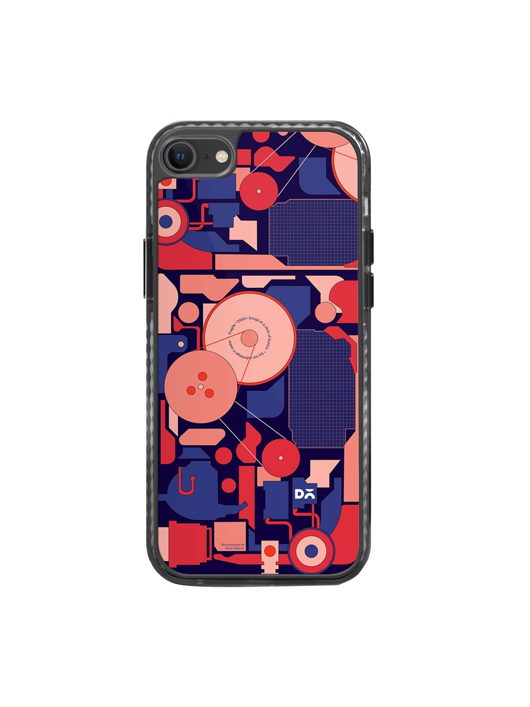 

DailyObjects Graphic Printed iPhone 8 Back Case, Blue