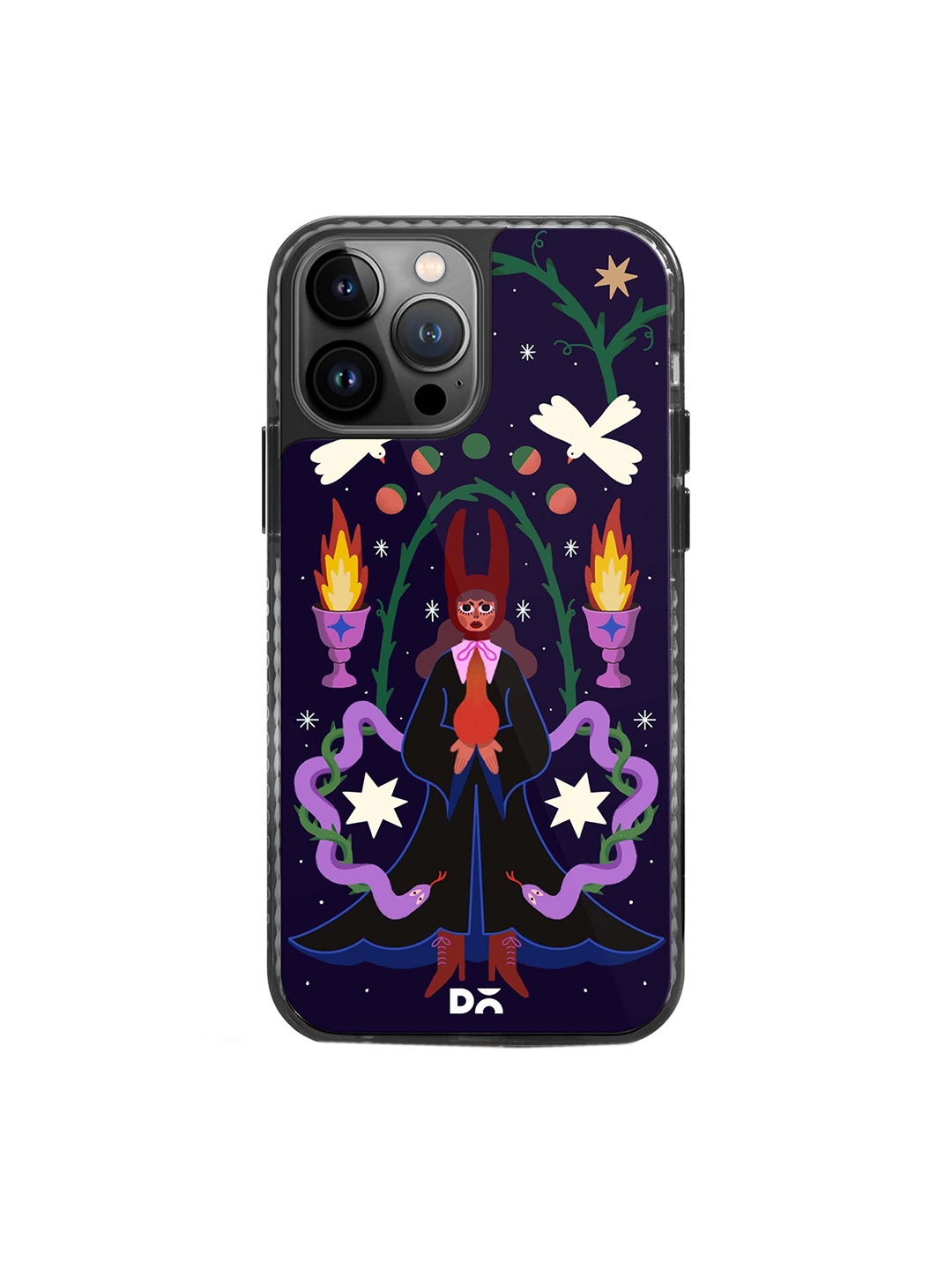 

DailyObjects Printed Impact Resistant iPhone 15 Pro Max Phone Back Cover, Navy blue