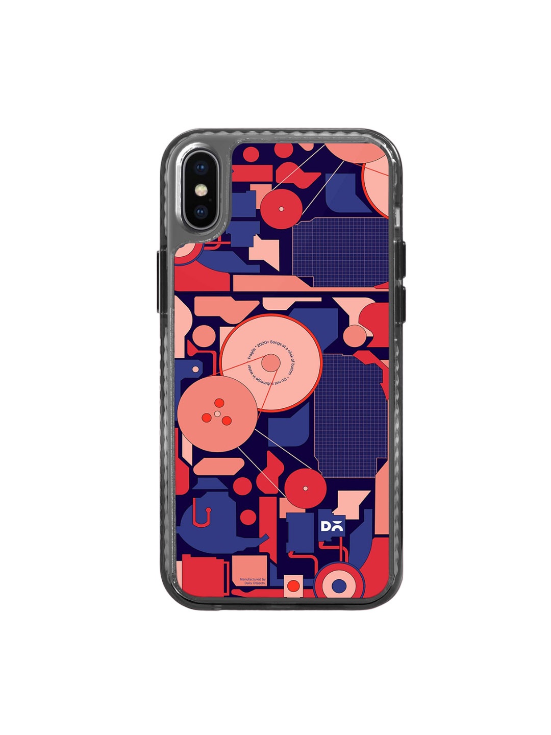 

DailyObjects Quirky Printed Impact Resistant iPhone Xs Max Back Case, Blue