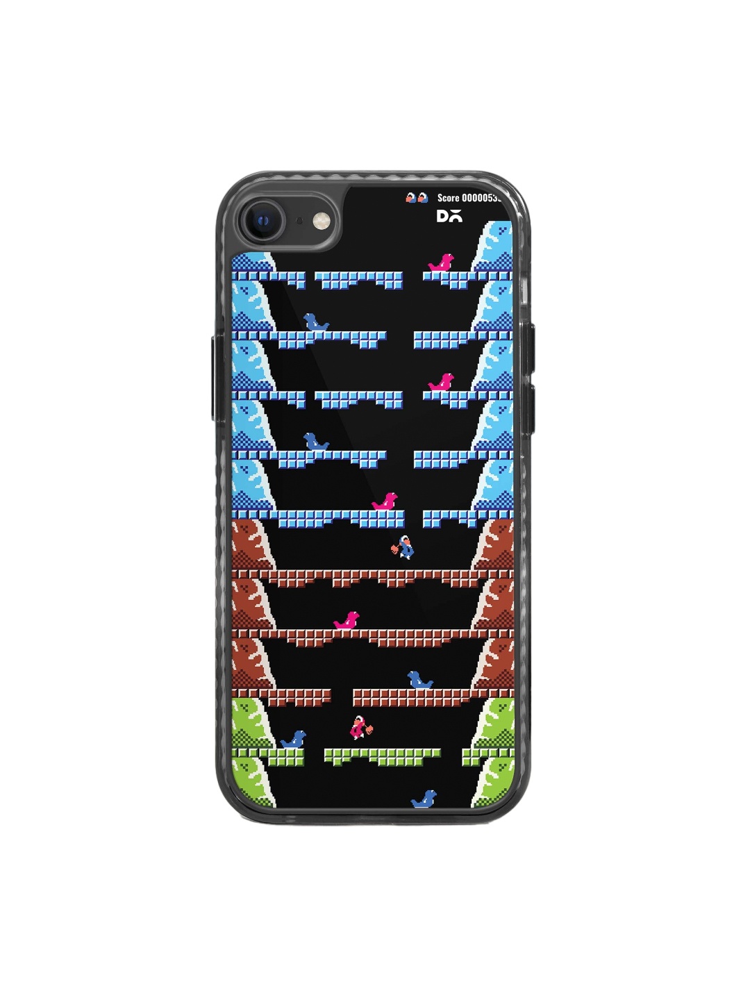 

DailyObjects Printed Impact Resistant iPhone 8 Phone Back Case, Black