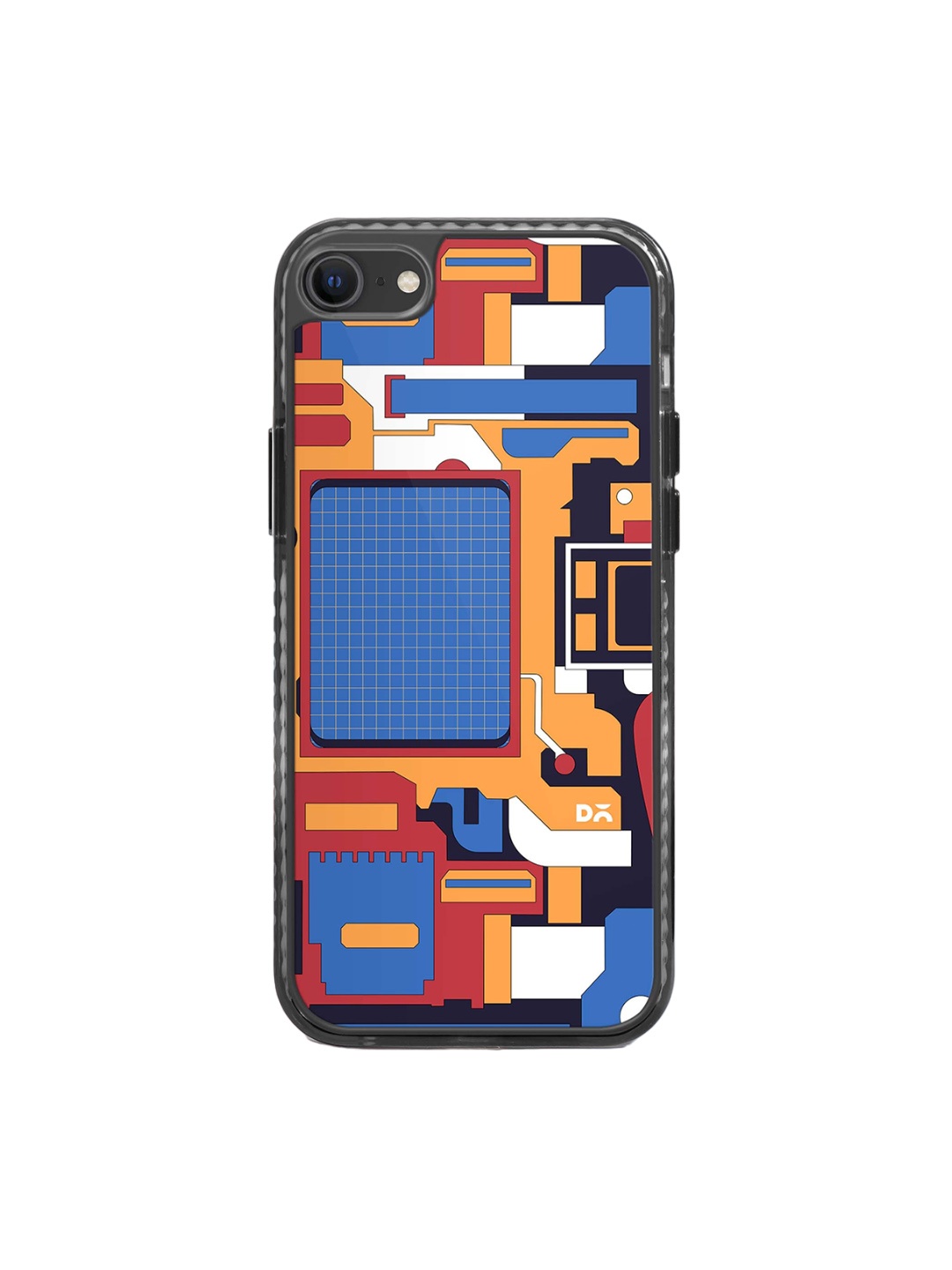 

DailyObjects Printed Impact Resistant iPhone 8 Back Case, Black