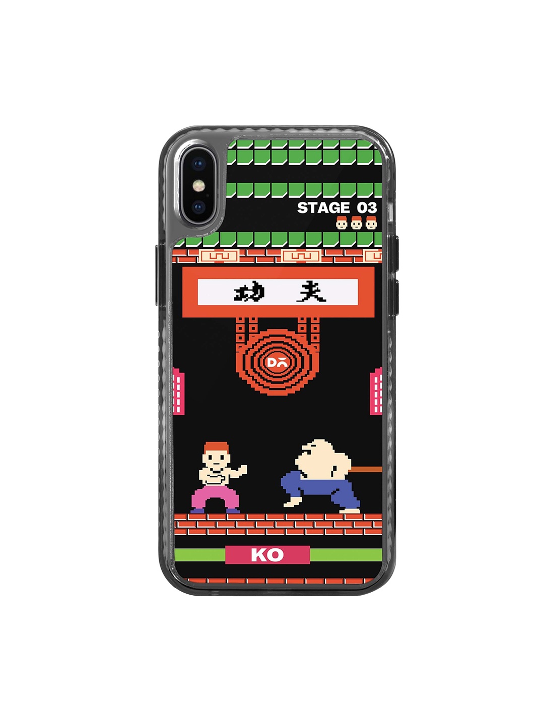 

DailyObjects Quirky Printed iPhone XS Max Phone Back Case, Black