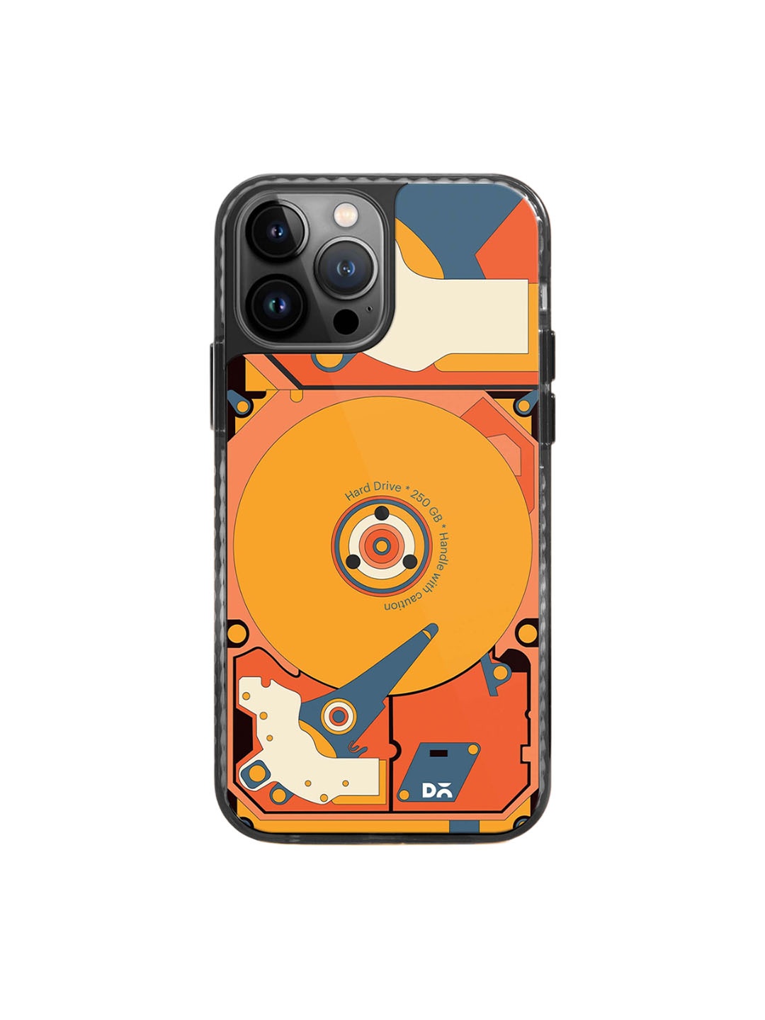 

DailyObjects Abstract Printed iPhone 15 Pro Max Phone Back Case, Orange
